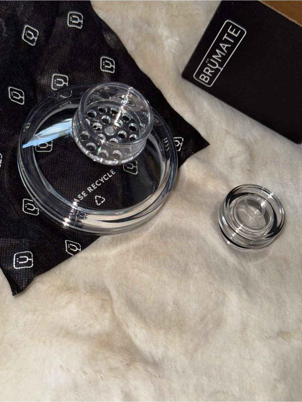 NEW! BRUMATE Shaker Lid for Imperial Pint/Nav 22, Clear, Brand New in Box!